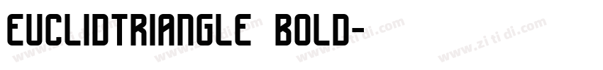 Euclidtriangle bold字体转换
